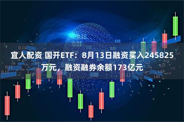 宜人配资 国开ETF：8月13日融资买入245825万元，融资融券余额173亿元