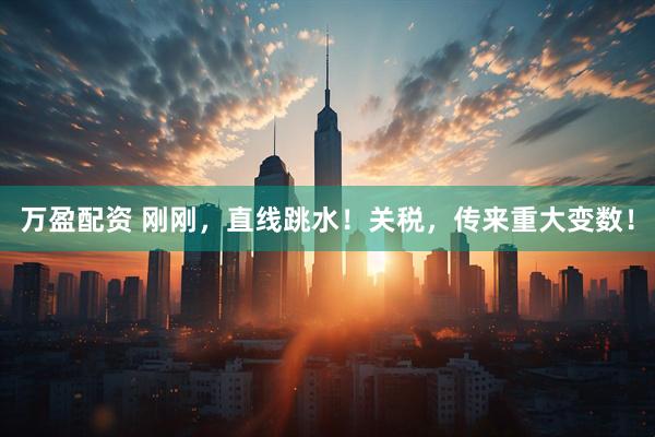 万盈配资 刚刚，直线跳水！关税，传来重大变数！